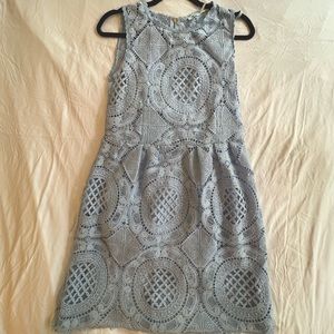 Light Blue Kimchi Lace Dress Medium with Slip